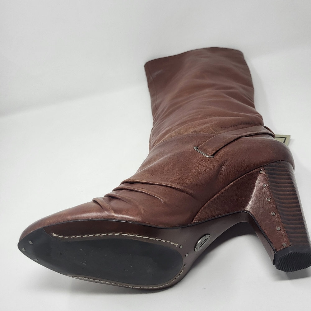 1 Frye Women Single Bethany Strappy Leather Heeled Tall Right Boot 10M A…‎ - Picture 5 of 14